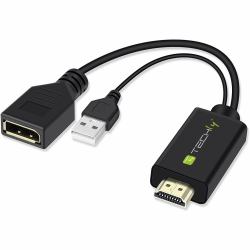Techly ICOC HDMI-DP12A convertitore video 4096 x 2160 Pixel (Icoc Hdmi-Dp12A Video Signal - Converter 4096 X 2160 Pixels - Warranty: 12M)