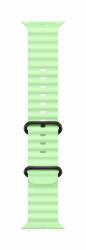 Apple Cinturino Ocean verde neon [49 mm] - Titanio nero (*49MM NEON GREEN OBAND - BT FINISH)