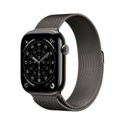 Apple Watch Series 11 OLED 46 mm Digitale 416 x 496 Pixel Touch screen 5G Titanio Wi-Fi GPS [satellitare] (Apple Watch Series 11 [GPS + Cellular] - 46 mm - slate titanium - smart watch with milanes...