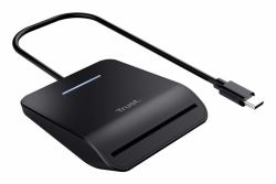 Trust Primo lettore di card readers Interno USB USB tipo-C Nero ([New] PRIMO USB-C DNI SMARTCARD READER)