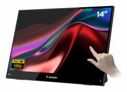 Verbatim Portable 14" FHD Touch Monitor LIGHT Monitor portatile Nero 35,6 cm [14"] LCD 1920 x 1080 Pixel (Portable 14' Fhd Touch - Monitor Light - Warranty: 24M)