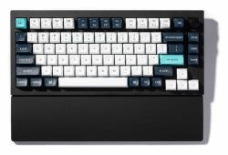 Keychron PR47 poggiapolso Silicone Nero (Keychron V1/V2/Q2/Q1 Pro/Q2 Pro Silico)