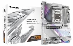 GIGABYTE X870E AORUS MASTER X3D ICE Scheda Madre – Supporta CPU AMD Ryzen 9000, VRM Digitale a 18+2+2 fasi, fino a 9000 Hz DDR5 [OC], 2 x PCIe 5.0 + 3 x PCIe 4.0, Wi-Fi 7, LAN 10 GbE, USB 4 (AORU...