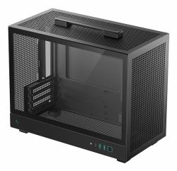 DeepCool CH160 PLUS Small Form Factor [SFF] Nero (DeepCool CH160 PLUS Micro-ATX Mini Tower PC Case, Tempered Glass, High-Airflow Mesh Design, USB-C & USB 3.0 Front I/O, Supports ATX PSU & 305mm GPU...