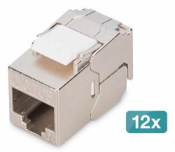CAT 6A COMPAC KEYSTONMODUL 12X - SHIELDED TOOL-FREE CONNECTION