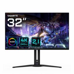 GIGABYTE AORUS Monitor da gioco OLED FO32U2P da 32” - 3840 x 2160 [UHD], 240Hz, 0,03ms, 250 cd/...
