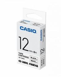 Casio XR-12WE1 nastro per etichettatrice Nero su bianco 