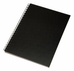 Esselte 16492 quaderno per scrivere A5 80 fogli Nero (Esselte Notesblok Memo Art A5 wire-o l)
