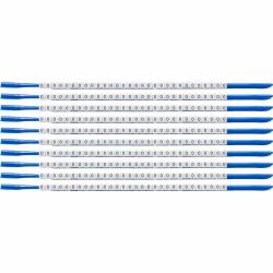 Clip Sleeve Wire Markers - SCN-07-0, Black, White, - Nylon, 300 pc[s], 1.9 mm, 2.4 mm - Warranty: 12M