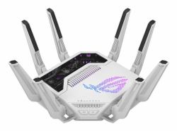 ASUS ROG Rapture GT-BE19000AI wireless router 10 Gigabit Ethernet Tri-band [2.4 GHz / 5 GHz / 6 GHz] White (ASUS W/L ROUTER WIFI 7 ROG GT-BE19000AI)