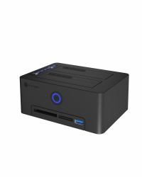 ICY BOX IB-1233CL-CR USB 3.2 Gen 1 [3.1 Gen 1] Type-A Nero (Usb 3.2 Gen 1 [3.1 Gen 1] - Type-A Black - Warranty: 12M)