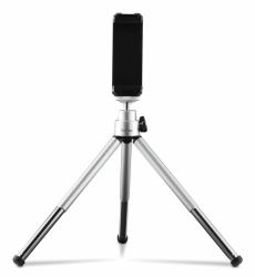 Hama Fancy 2in1 treppiede Smartphone/macchina fotografica digitale 3 gamba/gambe Argento (FANCY 2IN1 MINI TRIPOD 16CM SILVER)