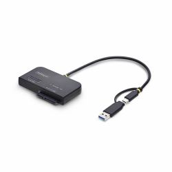 StarTech.com USB-C/USB-A to M.2 NVMe and 2.5in/3.5in SATA Adapter, 10Gbps, Tool-Free External SSD Hard Drive Reader, B+M/M-Key (M.2 NVME AND SATA SSD ADAPTER - USB-C/USB-A 10GBPS SSD/HDD READE)