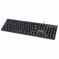 Manhattan 180573 tastiera Casa USB QWERTY Inglese UK Nero 