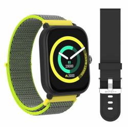 entity AERO SMARTWATCH YELLOW NYLON 5,11 cm [2.01"] TFT 48.7 mm Digitale 240 x 296 Pixel Touch sc...