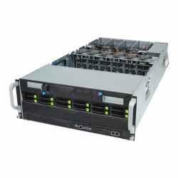 GIGABYTE G493-ZB3-AAP1 sistema barebone per server LGA 6096 Armadio [2U] Nero, Argento (GIGABYTE 12*SFF 4U RACK MOUNT CHASSIS 8*GPU CABLES 4*3000W PSU)