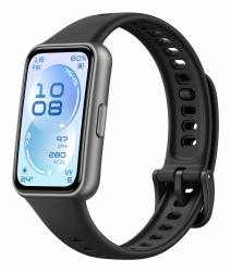 Huawei 55020GVQ rilevatore di attività AMOLED Braccialetto per rilevamento di attività 4,11 cm [1.62"] Nero (Huawei Band 11 Candy-B19F black fluoroelastomer)