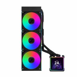 Lian Li HydroShift II LCD-S 360 CL Processor Liquid cooling kit 12 cm Black 1 pc[s] (Lian Li HydroShift II LCD-S 360CL All In One CPU Cooler - Black)