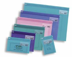 Snopake "Zippa-Bag S" Electra Colour Packs - DL [Envelope size] cartellina con fermafoglio (Snopake Zippa Bag 'S' DL Electra Assorted- 25 Bags)