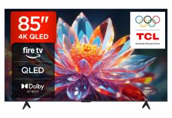 TCL T6C 85T6C-UK TV 2,16 m [85"] 4K Ultra HD Smart TV Wi-Fi Metallico 350 cd/m² (TCL T6C 85 QLED 4K HDR SMART FIRE TV)