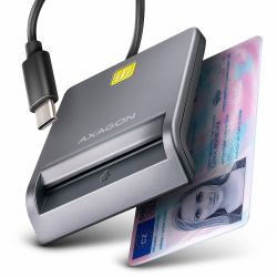 Axagon CRE-SM3TC lettore di card readers Interno USB USB tipo-C Grigio (*CRE-SM3TC smart card reader USB-C)