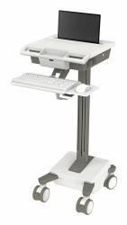 Ergotron M021-0101-100000-1-0 All-in-One PC/workstation mount/stand 19.5 kg White, Grey 43.2 cm [17"] (MOSAIC LAPTOP CART - .)