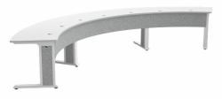 Middle Atlantic Products FM-TAR-1846430-D8W scrivania (FORUM TABLE IN ARC SHAPE 184 INCH WIDTH)