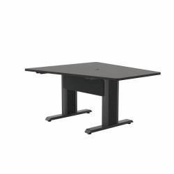 Middle Atlantic ForumTM 59" Angle Table for 3 to 5 People, 30" Seated Height, Asian Night Table Top with Dark Table Base (FORUM TABLE IN ANGLE SHAPE 59 INCH WIDT)