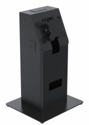 Ergonomic Solutions SpacePole Kiosk SPK401-17 accessorio di sistema POS Set chiosco Nero Metallo 75 x 75 mm 100 x 100 mm (Counter mounted self service - kiosk - Silk finish coating - BLACK- - Warra...