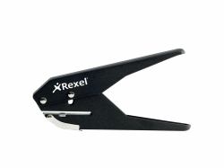Rexel Perforatore a pinza foro singolo S120 nero (Rexel S120 Single Hole 20 Sheet Plier Punch Black [1])