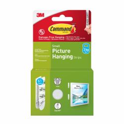 Commandâ¢ Picture Hanging Strips 17202WHI-4-UKN White Small 4 Pairs [8 Strips]