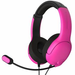 PDP Nebula Auricolare Cablato A Padiglione Gaming Nero, Rosa 