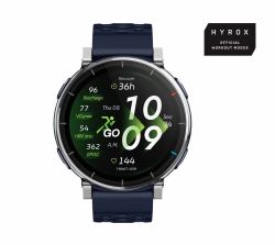 Amazfit W2558GL2N smartwatch / sport watch 3.35 cm [1.32"] AMOLED Digital 466 x 466 pixels Touchscreen Silver GPS [satellite] (Amazfit Active 3 [Premium] Smartwatch 45mm atlas blue)