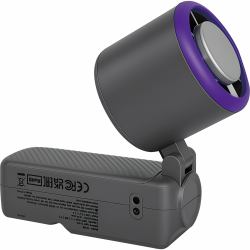 Verbatim 32349 nebulizzatore e ventilatore portatile personale Viola, Grigio (Cool 'n' Go Ice Touch Pro - Handheld Fan Grey/Purple - Warranty: 24M)