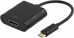 c & t   t e c h   o e m Deltaco USBC-HDMI cavo e adattatore video 0,2 m USB tipo-C Nero 