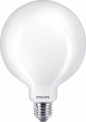 Philips Lampadina smerigliata a filamento 100 W G120 E27 (Philips Filament Bulb Frosted - 100W G120 E27 - Warranty: 12M)