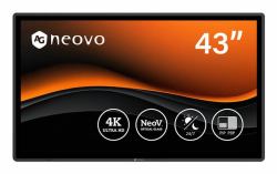 AG Neovo QX4302 Monitor CCTV 109,2 cm [43"] 3840 x 2160 Pixel (QX4302 43IN LFD UHD 4K - 3840X2160 450CD 5MS)