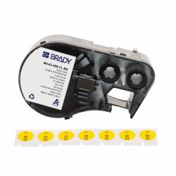 Brady M4-83-499-YL-BK etichetta per stampante Nero, Giallo Etichetta per stampante autoadesiva 