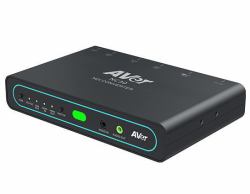 AVer NC30 61B31D0000AC 4K60 NDI HX2/3 Encoder/Decoder with Tally light, and source selection button. HDMI IN/OUT, USB-C OUT, Line IN/OUT and POE+. 5 years warranty