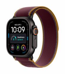 Apple Watch Ultra 4 GPS + Cellular, Cassa 49 mm in titanio nero con Trail Loop borgogna - M/L (WATCH ULTRA 4 GPS/CEL 49MM - BLACK TIT. CASE BURGUNDY TRAIL L)