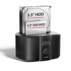 Axagon ADSA-SC USB-C 5Gbps Dual SATA 6G 2.5"/3.5" SSD/HDD Docking and Cloning Station (Axagon ADSA-SC USB-C 5Gbps docking sta)