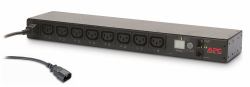 APC NetShelter Switched Rack PDU, 1U, 1PH, 2.3kW 230V 10A or 2.5kW 208V 12A, 8 C13 outlets, C14 cord (RCK PDU 1U 1PH 2.3KW 230V 10A)