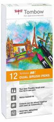 Tombow ABT Dual Brush Pen Set marcatore Multicolore 12 pz (Tombow ABT Dual Brush Pen Set filtpen)