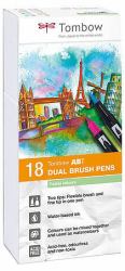 Tombow ABT Dual Brush Pen Set marcatore Multicolore 18 pz (Tombow ABT Dual Brush Pen Set filtpen)