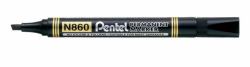 Pentel N860 marcatore permanente Nero 12 pz (Pentel N860 Permanent Chisel Black Marker Pack of 12)