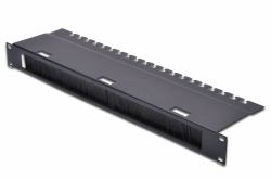 Digitus Cable Management Panel with Brush Strip for 483 mm [19"] Cabinets, 1U (Digitus DN-19 ORG-3U-SW rack-kabel sty)