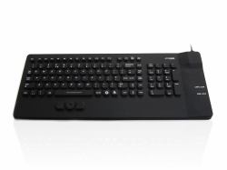 accuratus AccuMed Compact tastiera Medico USB QWERTY Inglese britannico Nero 