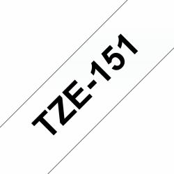 Brother Nastro per etichettatura 24mm (TZE-151 LAMINATED TAPE 24MM 8M - BLACK ON CLEAR)
