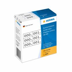 HERMA 4800 etichetta autoadesiva Nero, Bianco 3000 pz (HERMA - selvklÃ¦bende nummermÃ¦rkater -)
