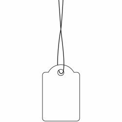 HERMA 6932 etichetta non adesiva 1000 pz Bianco (HERMA Strung marking tags - etiketter)